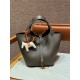 에르메스 Hermes Picotin lock 22cm clemence 8F Gris etain/gold