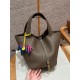 에르메스 Hermes Picotin lock 22cm clemence 18 Etoupe/gold