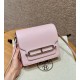 에르메스 Hermes Roulis 18cm Evercolor 09 Mauve pale/silver