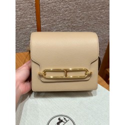 에르메스 Hermes Roulis 18cm Evercolor S2 Rench/gold
