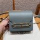 에르메스 Hermes Roulis 18cm Swift 63 Vert Amanda/gold