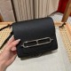 에르메스 Hermes Roulis 18cm Togo 89 Noir/silver
