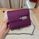 에르메스 Hermes Verrou 17cm Chèvre P9 Anemone/silver
