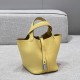 에르메스 Hermes Picotin 18cm TC 1Z Jaune poussin/silver