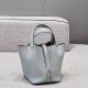 에르메스 Hermes Picotin 18cm TC 08 Blue Pale/silver