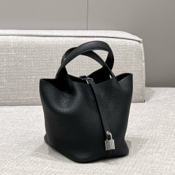 에르메스 Hermes Picotin 18cm TC 89 Noir/silver