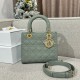 디올 Dior Lady 24cm 탑 핸들백 grey