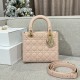 디올 Dior Lady 24cm 탑 핸들백 Light pink