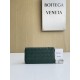 보테가 베네타 Bottega Veneta 593217 Intrecciato Zip Around Wallet 19CM