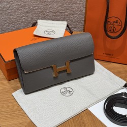 에르메스 Hermes Constance to go 20cm Epsom 0L Gris Meyer/gold