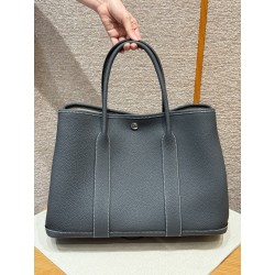 에르메스 Hermes Garden party 36cm Nedonga 85 Ardoise/silver