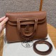 에르메스 Hermes Halzan 25cm clemence 37 Gold/silver
