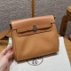 에르메스 Hermes Herbag mini 20cm canvas and cowhide naturel sable and naturel sable/silver