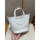 에르메스 Hermes in the loop 18cm Clemence 01 Blanc/gold