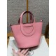 에르메스 Hermes in the loop 18cm Clemence 1Q Rose confetti/silver