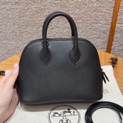 에르메스 Hermes Mini Bolide 18cm Epsom 89 Noir/silver