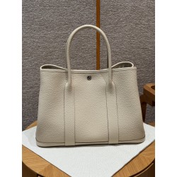 에르메스 Hermes Garden party 36cm vache country 10 Craie
