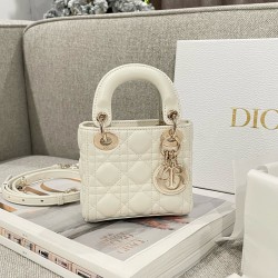 디올 Dior Lady Dior Micro Bag Beige 12cm