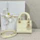 디올 Dior Lady Dior Micro Bag Pale yellow 12cm