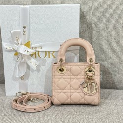 디올 Dior Lady Dior Micro Bag pink 12cm