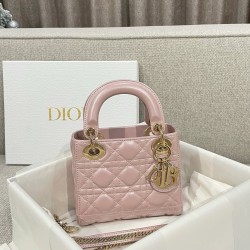 디올 Dior Mini Lady Dior Bag pink 17cm