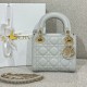 디올 Dior Mini Lady Dior Bag grey 17cm
