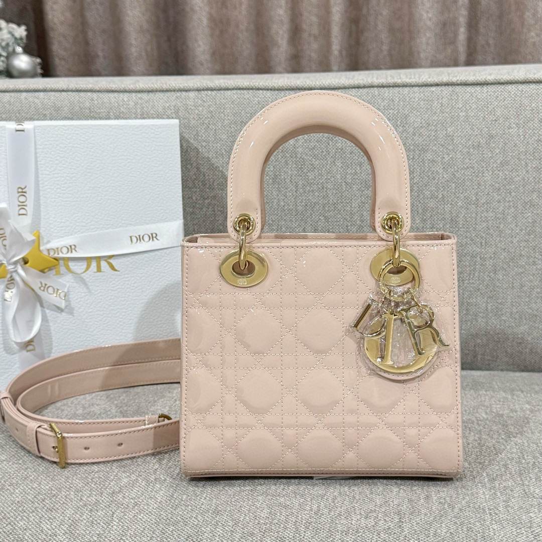 디올 Dior Small Lady Dior Bag pink 20cm