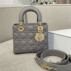 디올 Dior Small Lady Dior Bag grey 20cm