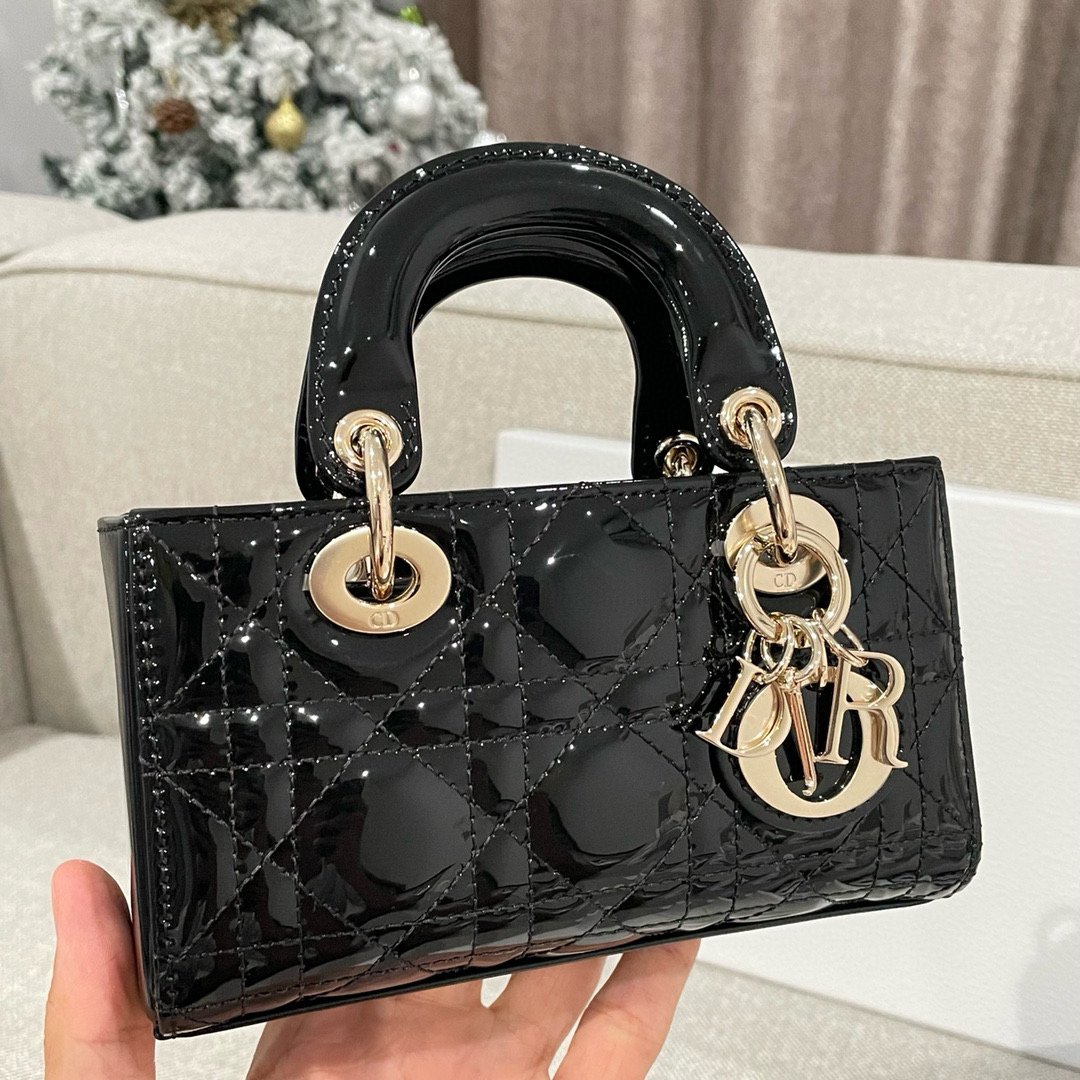 디올 Dior Lady D-Joy Micro Bag Black 16cm