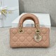 디올 Dior Small Lady D-Joy Bag Rose Tea-brown 22cm