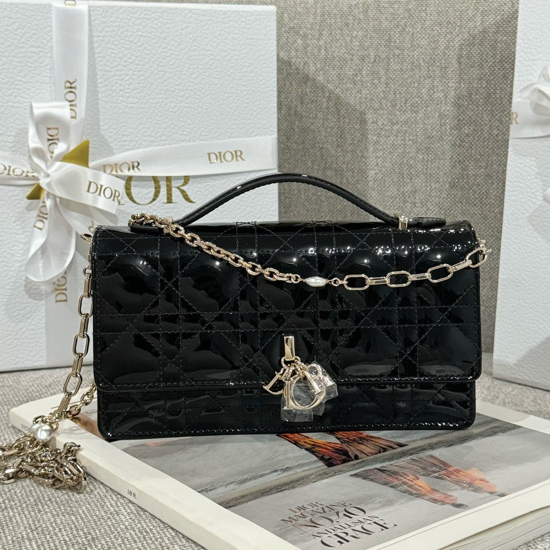 디올 Dior My Dior Mini Bag Black 21cm