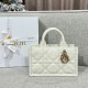 디올 Dior Mini Dior Book Tote White 21.5cm