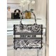 디올 Dior Small Dior Book Tote White Plan de Paris Embroidery 26.5cm