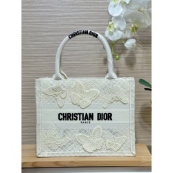 올 Dior Small Dior Book Tote White 26.6cm