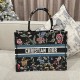 디올 Dior Medium Dior Book Tote Black 36.5cm