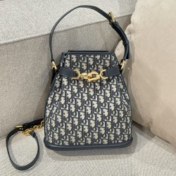 디올 Dior C'est Dior Bag Oblique Jacquard Blue 24cm
