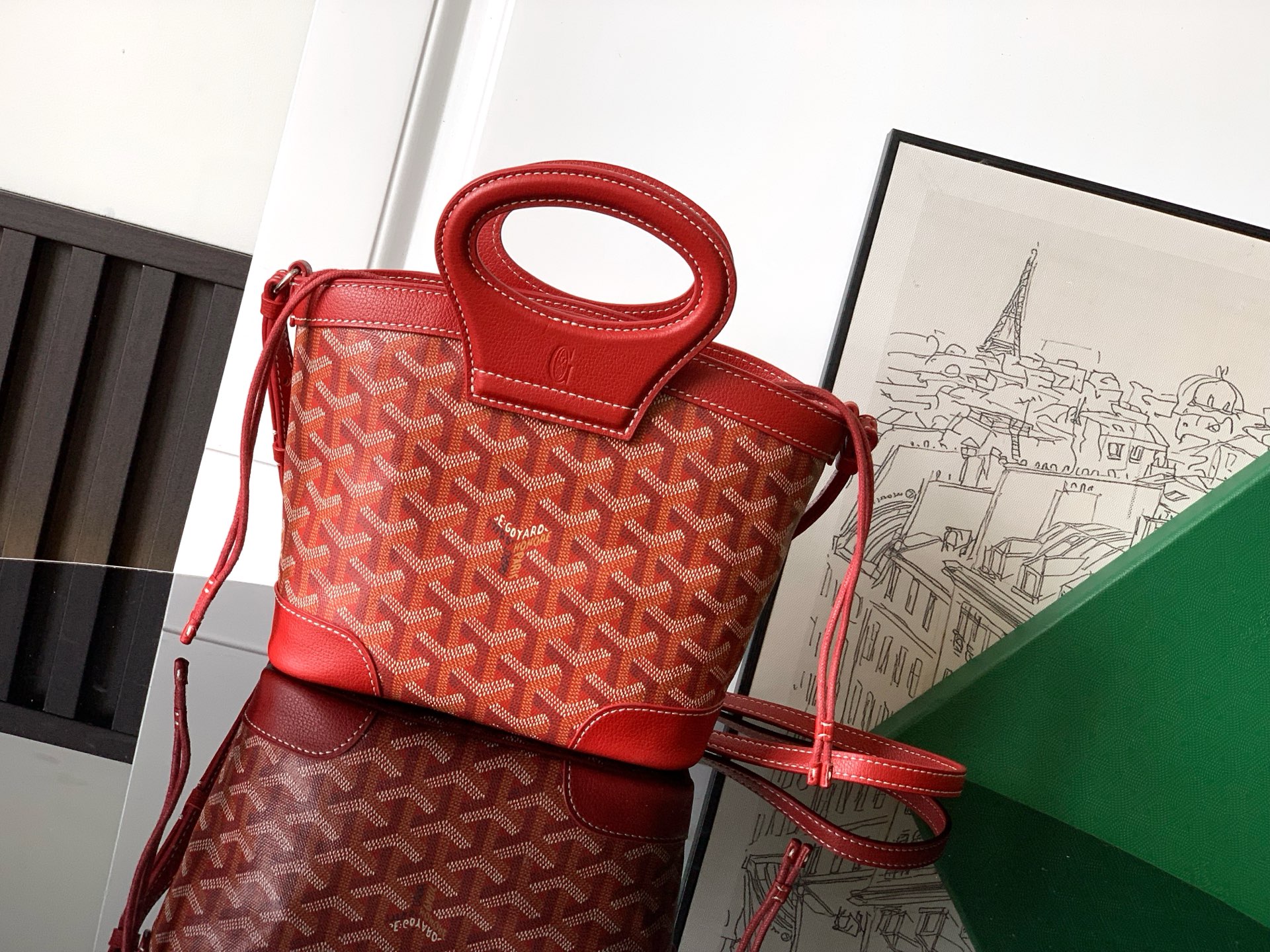 고야드 Goyard Beluga 미니백 Red 23cm