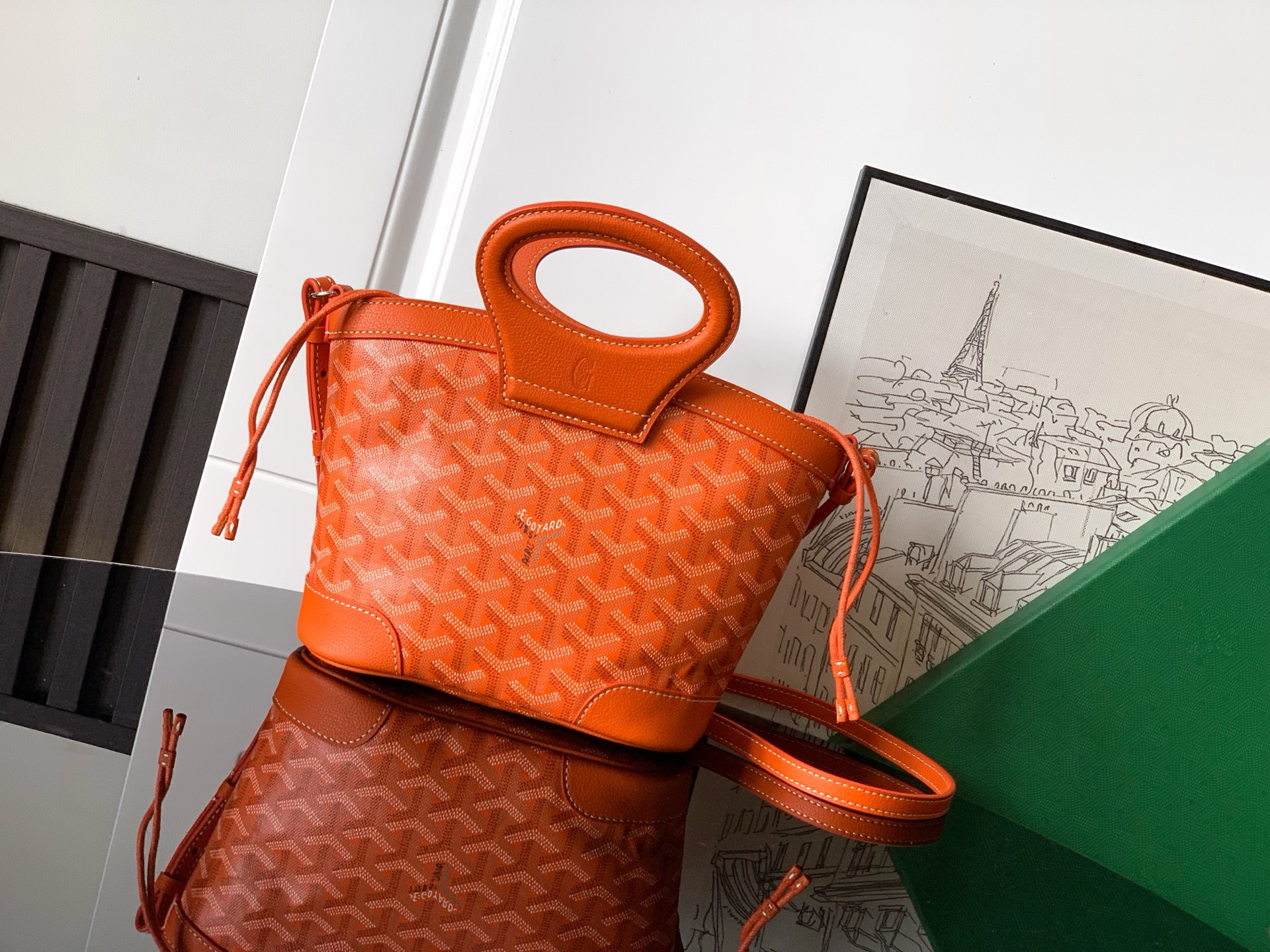 고야드 Goyard Beluga 미니백 Orange 23cm