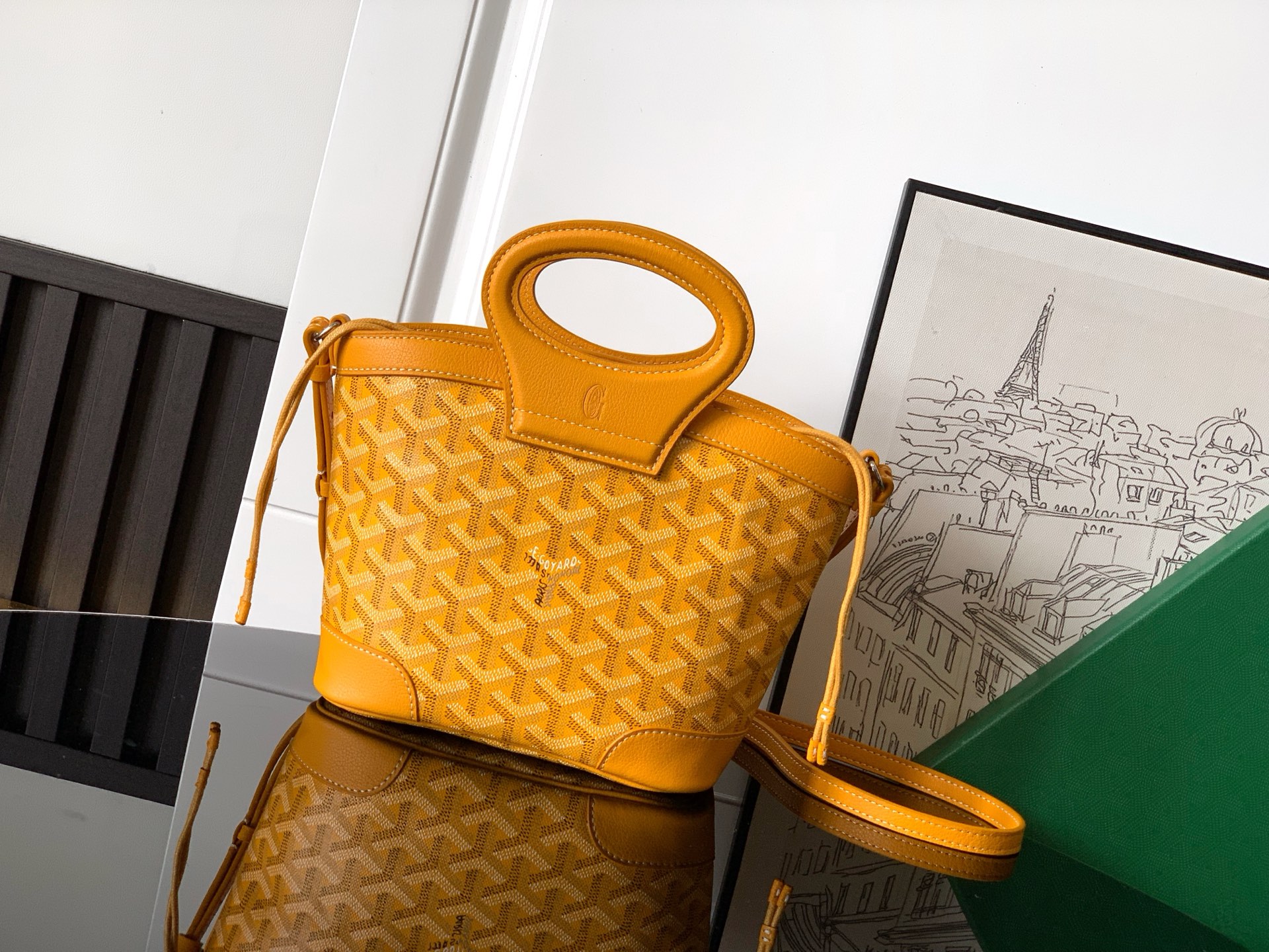 고야드 Goyard Beluga 미니백 Yellow 23cm