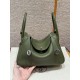 에르메스 Hermes Lindy 26cm Clemence 61 Olive Green/silver
