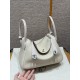 에르메스 Hermes Lindy Touch 26cm Clemence and Matte Alligator 8L Beton/silver