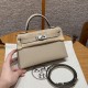 에르메스 Hermes Mini Kelly 19cm Epsom S2 Trench/silver