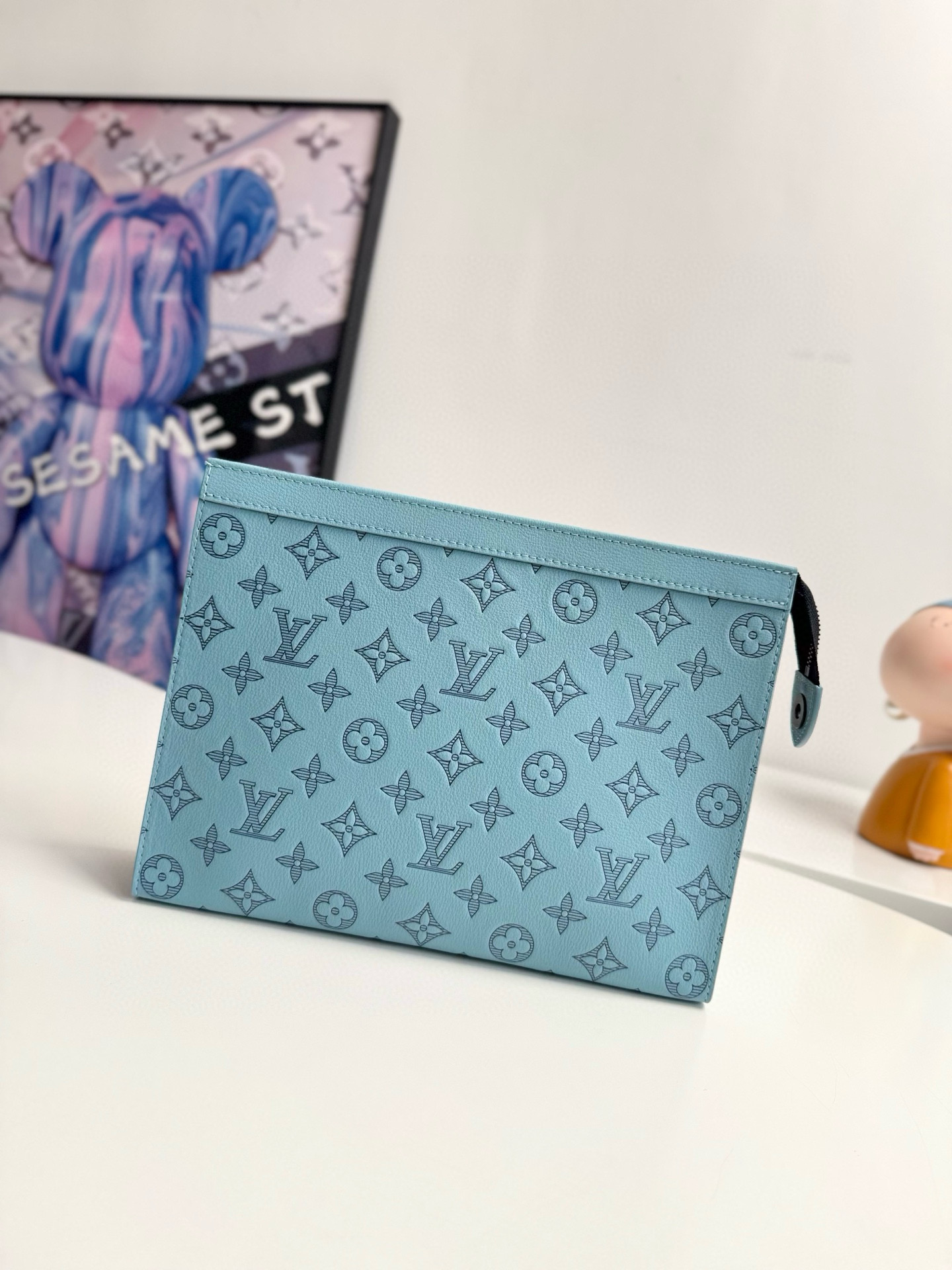 루이비통 Louis Vuitton M61692 Pochette Voyage Blue 26cm