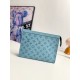루이비통 Louis Vuitton M61692 Pochette Voyage Blue 26cm