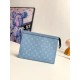 루이비통 Louis Vuitton M61692 Pochette Voyage Blue 26cm