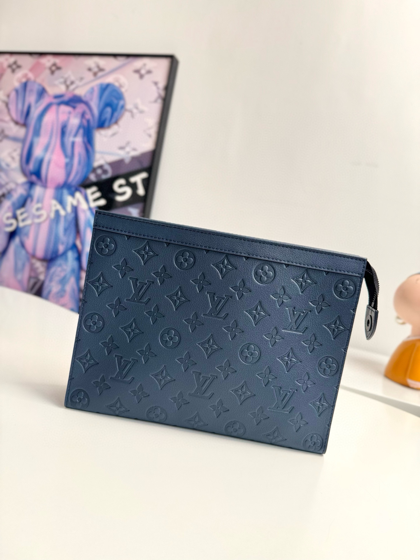 루이비통 Louis Vuitton M61692 Pochette Voyage Deep Blue 26cm