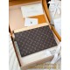 루이비통 Louis Vuitton M82540 Pochette Jour Monogram Coated Canvas Gold 35cm
