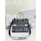 디올 Dior Small Dior Book Tote Blue Reverse 26.5cm