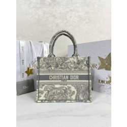 디올 Dior Small Dior Book Tote grey Reverse 26.5cm