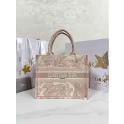 디올 Dior Small Dior Book Tote Pink Reverse 26.5cm